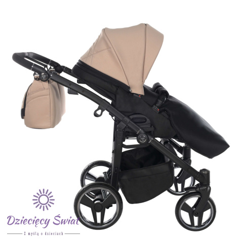 Junama DUO V3 2.0 78cm Beige wózek bliźniaczy 2w1, 3w1 / rok po roku