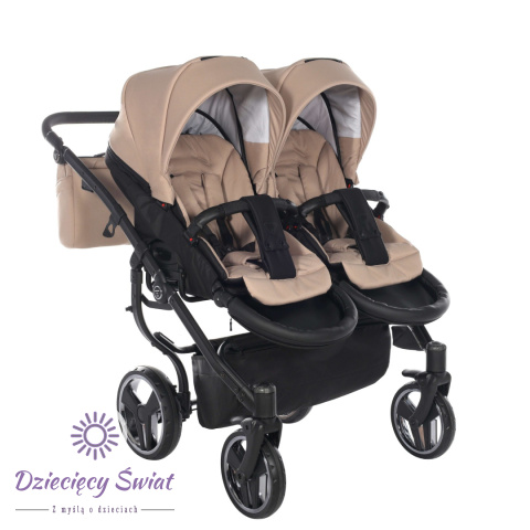 Junama DUO V3 2.0 78cm Beige wózek bliźniaczy 2w1, 3w1 / rok po roku