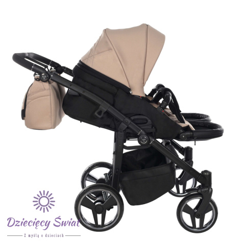 Junama DUO V3 2.0 78cm Beige wózek bliźniaczy 2w1, 3w1 / rok po roku