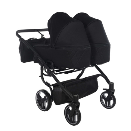 Junama DUO V3 2.0 78cm Black wózek bliźniaczy 2w1, 3w1 / rok po roku