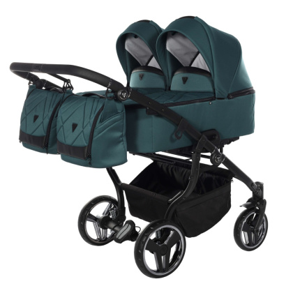 Junama DUO V3 2.0 78cm Green wózek bliźniaczy 2w1, 3w1 / rok po roku