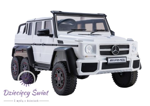 Auto Na Akumulator Mercedes G63 6x4 24V Biały