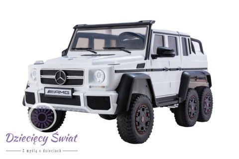 Auto Na Akumulator Mercedes G63 6x4 24V Biały