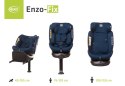 Fotelik ENZO-FIX I-SIZE 40-150cm 4 BABY black blue