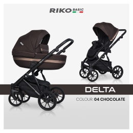 Delta RIKO BASIC 2w1 Chocolate – Wózek z Trzema Systemami Amortyzacji