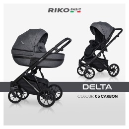 Delta RIKO BASIC 2w1 Carbon – Wózek z Trzema Systemami Amortyzacji
