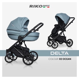 Delta RIKO BASIC 2w1 Ocean – Wózek z Trzema Systemami Amortyzacji