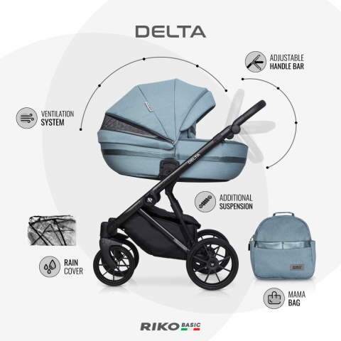 Delta 2w1 RICO BASIC kolor Grey Fox