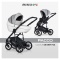 RIKO BASIC Pacco Ecco 2w1 Grey Fox – Komfortowy i Stylowy Wózek Dziecięcy