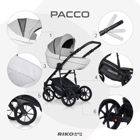 Pacco 2w1 RICO BASIC kolor Grez Fox