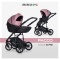 RIKO BASIC Pacco Ecco 2w1 Pink – Komfortowy i Stylowy Wózek Dziecięcy