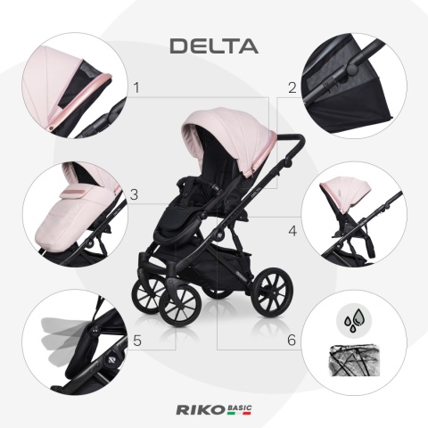 Delta Ecco 3w1 RICO BASIC kolor Rose