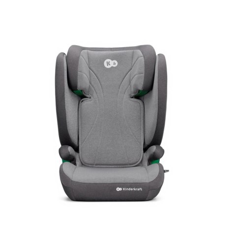 Fotelik Samochodowy Kinderkraft Junior Fix 2 Grey i-Size 100-150 cm | SPS, H-GUARD, ISOFIX