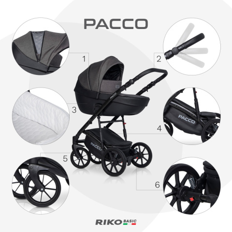 Pacco 3w1 RICO BASIC kolor Carbon