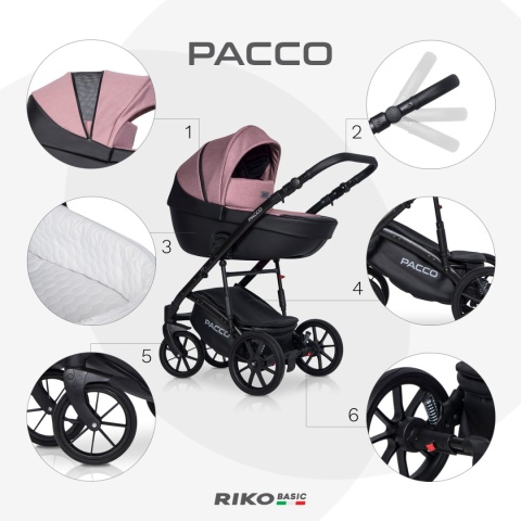 Pacco 3w1 RICO BASIC kolor Pink