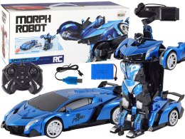 Samochód- Robot Transformacja R/C 1:10 Niebieski Sterowanie Gestami