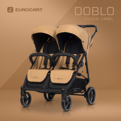 Doblo Euro Cart kolor Camel wózek spacerowy bliźniaczy