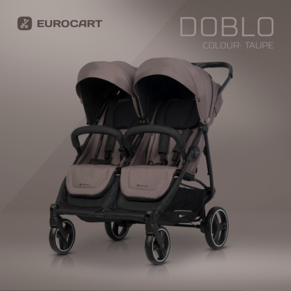 Doblo Euro Cart kolor Taupe wózek spacerowy bliźniaczy