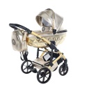 Wózek Junama Hand Craft Glossy V3 2w1 Gold – Luksusowy Design i Komfort w Każdym Terenie
