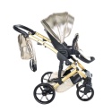 Wózek Junama Hand Craft Glossy V3 2w1 Gold – Luksusowy Design i Komfort w Każdym Terenie