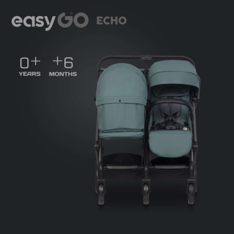 ECHO EasyGo kolor Green wózek bliźniaczy - spacerowy