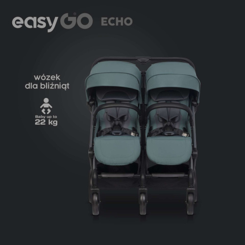 ECHO EasyGo kolor Green wózek bliźniaczy - spacerowy