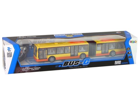 Autobus Zdalnie Sterowany Pomarańczowy Świeci 44 cm