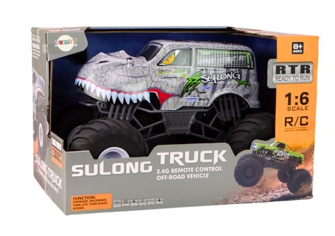 Duże Auto Terenowe Zdalnie Sterowane 2.4G RC 1:6 Dinozaur