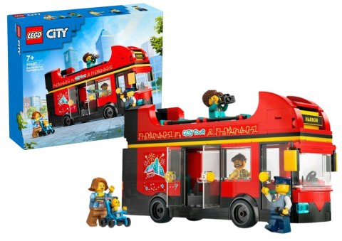 Klocki LEGO CITY Czerwony Piętrowy Autokar 384 el 60407