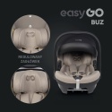 EASYGO BUZ Traupe Fotelik Samochodowy i-Size 40-87 cm z ISOFIX – Komfort i Bezpieczeństwo