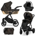Ivento Glam Kunert Black Style Black wózek dziecięcy 3w1