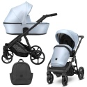 Kunert Arizo ECO 2w1 Baby Blue – Elegancki Wózek Dziecięcy z Ekoskórą