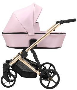 Kunert Arizo ECO Premium 2w1 Baby Pink – Luksusowy Wózek w Ekoskórze