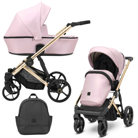 Arizo ECO Premium Kunert kolor 15 Baby Pink wózek 2w1