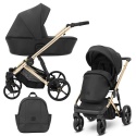 Kunert Arizo ECO Premium 2w1 Black – Luksusowy Wózek w Ekoskórze