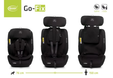 GO-FIX 76-150cm BLACK I-SIZE Fotelik 4 BABY