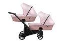 Ivento Duo Slim 2w1 ECO Pink Metalic 13 – Ekskluzywny Wózek Bliźniaczy z 12 Konfiguracjami i Kompaktowym Składaniem