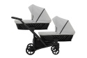Ivento Duo Slim 2w1 ECO Dove Grey 06 – Ekskluzywny Wózek Bliźniaczy z 12 Konfiguracjami i Kompaktowym Składaniem