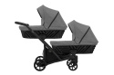 Ivento Duo Slim 2w1 Deep Graphite – Ekskluzywny Wózek Bliźniaczy z 12 Konfiguracjami i Kompaktowym Składaniem
