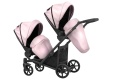 Ivento Glam Eco Duo Slim 2w1 Pink Metalic – Tandemowy Wózek Bliźniaczy w Eleganckim Wydaniu