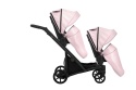 Ivento Glam Eco Duo Slim 2w1 Pink Metalic – Tandemowy Wózek Bliźniaczy w Eleganckim Wydaniu