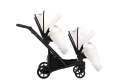 Ivento Glam Eco Duo Slim 2w1 White Pearl – Tandemowy Wózek Bliźniaczy w Eleganckim Wydaniu