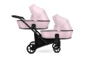 Brav Duo Slim 2w1 Baby Pink ECO 15 – Uniwersalny Wózek Bliźniaczy z 12 Konfiguracjami i Kompaktowym Składaniem