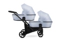 Brav Duo Slim 2w1 Baby Blue ECO 14 – Uniwersalny Wózek Bliźniaczy z 12 Konfiguracjami i Kompaktowym Składaniem