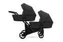 Brav Duo Slim 2w1 Black ECO 11 – Uniwersalny Wózek Bliźniaczy z 12 Konfiguracjami i Kompaktowym Składaniem