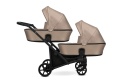 Brav Duo Slim 2w1 Cappucino ECO 13 – Uniwersalny Wózek Bliźniaczy z 12 Konfiguracjami i Kompaktowym Składaniem