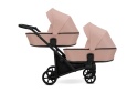 Brav Duo Slim 2w1 Pink 04 – Uniwersalny Wózek Bliźniaczy z 12 Konfiguracjami i Kompaktowym Składaniem