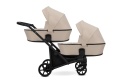 Brav Duo Slim 2w1 Crem 06 – Uniwersalny Wózek Bliźniaczy z 12 Konfiguracjami i Kompaktowym Składaniem
