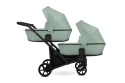 Brav Duo Slim 2w1 Mint 05 – Uniwersalny Wózek Bliźniaczy z 12 Konfiguracjami i Kompaktowym Składaniem