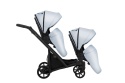 Ivento Glam Eco Duo Slim 2w1 Baby Blue – Tandemowy Wózek Bliźniaczy w Eleganckim Wydaniu